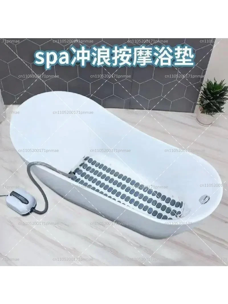 Non-Slip Bath Mat Wireless Remote Bubble Spa Machine Full Body Massage And Relaxation