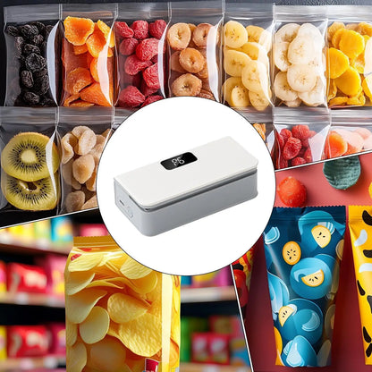 Rechargeable Mini Sealer, 6 Mode Electric Handheld Bag Sealer with Cutter & Magnetic Base for Kitchen, Snacks, Chips, Fruits