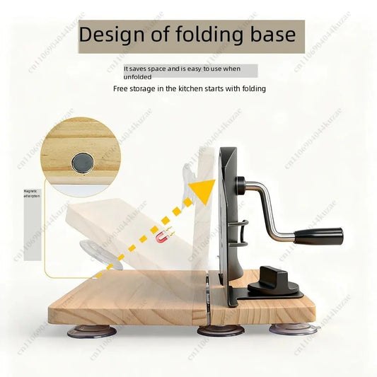 Adjustable Thickness Manual Bread Slicer - Toast Slicer for Bakery Supplies