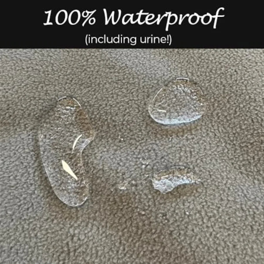 Couverture de protection imperméable à 100 % pour meubles (chiens et chats) pour lit, canapé, fauteuil, tapis – Douce, durable et lavable, taille M