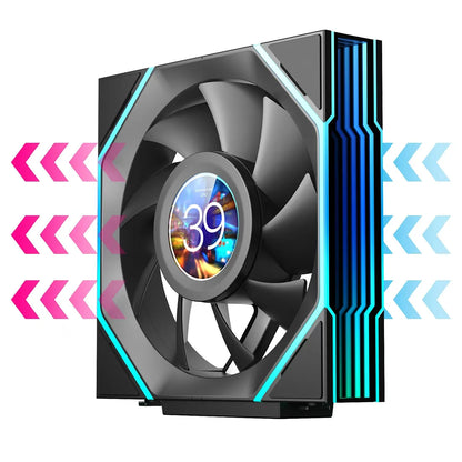 Interstellar V4-LCD 1.5 Inch 60Hz Customize Screen Modular Splicing Infinity Mirror 120mm CPU Case LCD Fan Jungle Leopard