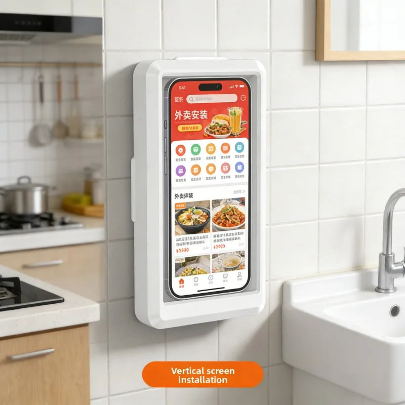 Universelle wasserdichte Handyhülle für die Dusche, IPX8 Badezimmer-Handytasche mit Touchscreen, beschlagfreier, klarer Sicht Handyhalter für Pool & Strand