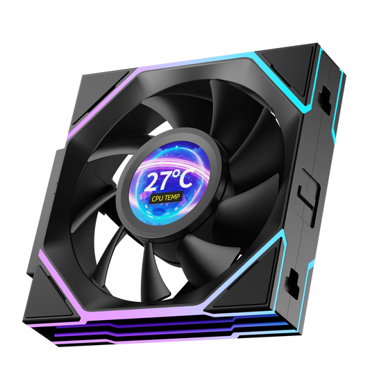 Interstellar V4-LCD 1.5 Inch 60Hz Customize Screen Modular Splicing Infinity Mirror 120mm CPU Case LCD Fan Jungle Leopard