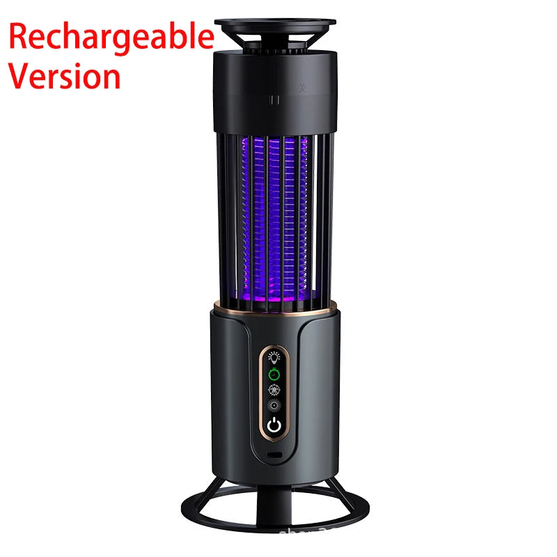Mosquito Killer Lamp 2-in-1 Anti-Mosquito Lamp Electronic Mosquito Zapper Rechargeable Mosquito Repellent 3-level Timing Mode