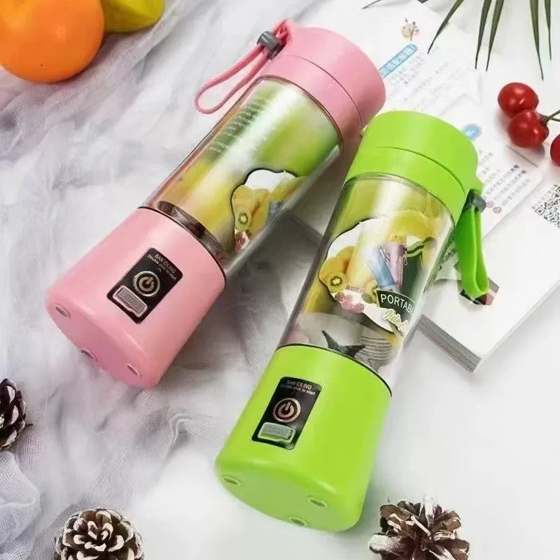 USB Aufladbare Elektrische Entsafter Tasse 6 Klingen Mini Tragbarer Mixer Fruchtsaftpresse Für Zuhause Reisen
