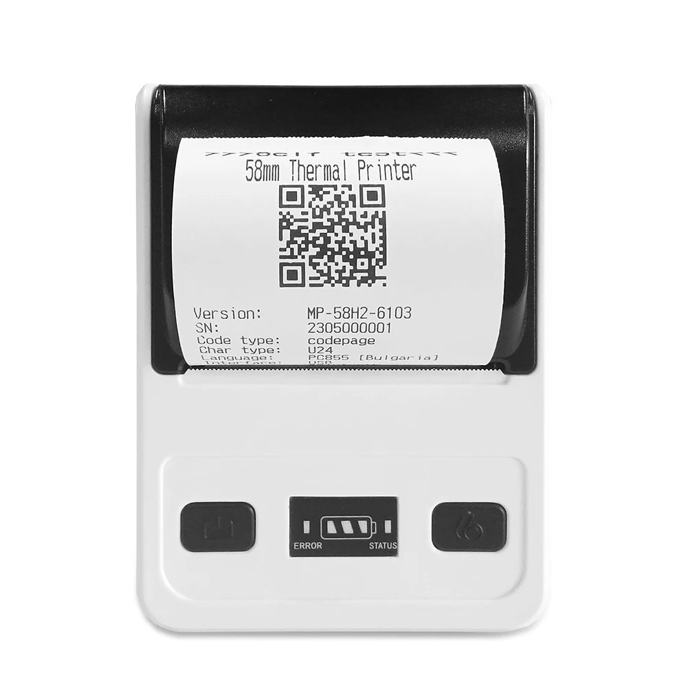 Mini Blue Tooth Thermal Receipt Printer 58mm Bluetooth Wireless Handheld Android Mobile Pos Thermal Usb Printer