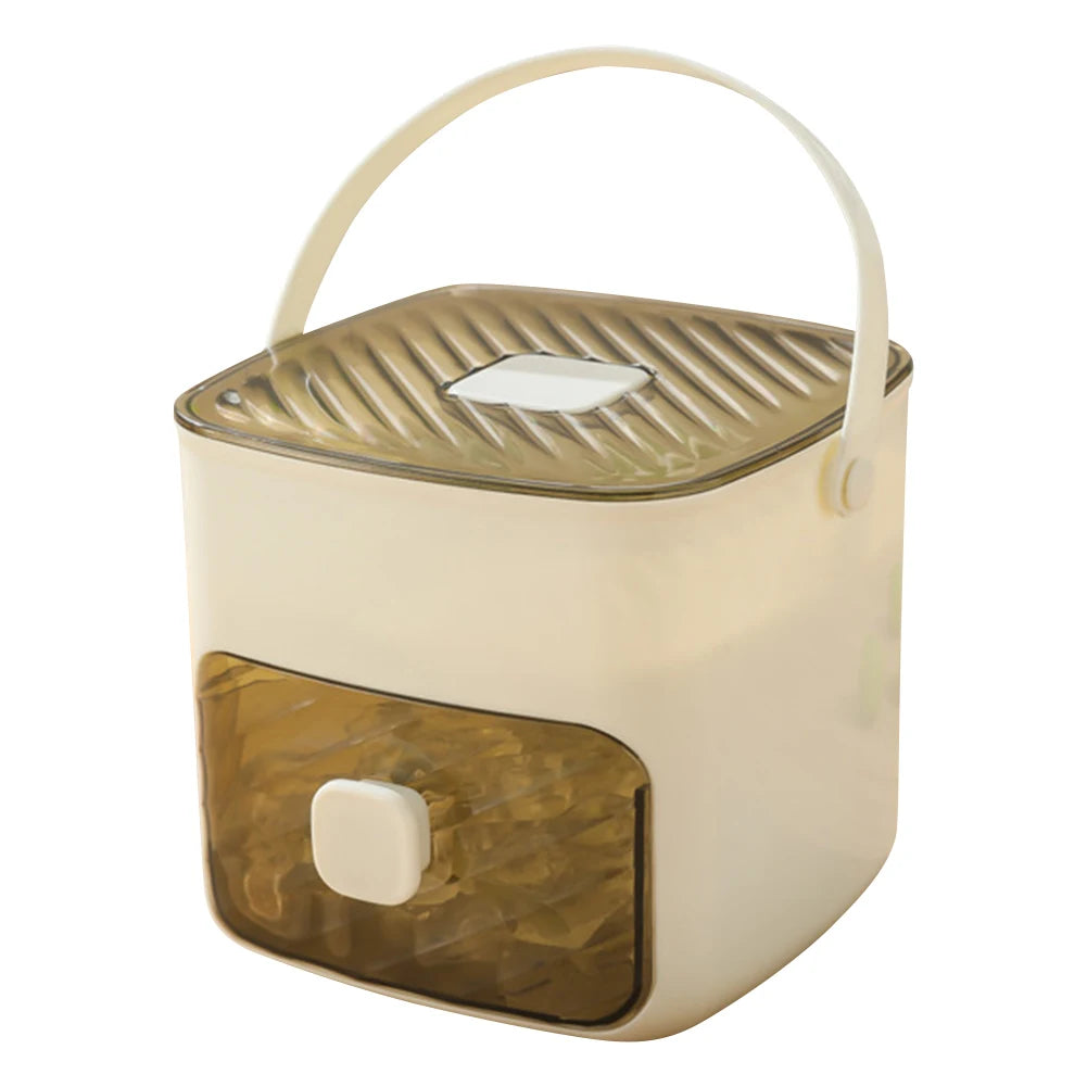 Portable Ice Maker with Storage Drawer Ice Maker with Handle Compact Ice Maker Machine for Home Office Household & Outdoor Use