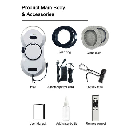 Robot de nettoyage automatique de vitres Pulvérisateur Nettoyage de vitres Lave-vitres Nettoyants spécialisés Aspirateur Appareil ménager Nettoyeur à distance