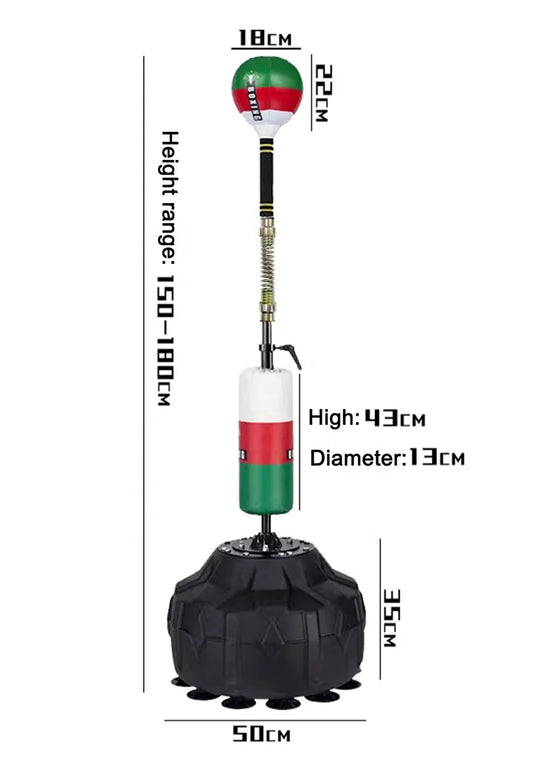 Free Standing Pedestal Boxing Punching Cobra Reflex Bag