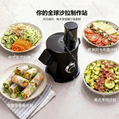 Premium Multifunction Electric Salad Maker Automatic Cheese Grater Vegetable Slicer Shredder Kitchen Appliance for