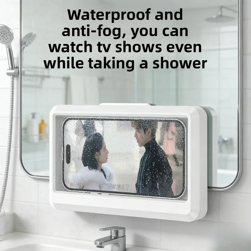 Universelle wasserdichte Handyhülle für die Dusche, IPX8 Badezimmer-Handytasche mit Touchscreen, beschlagfreier, klarer Sicht Handyhalter für Pool & Strand