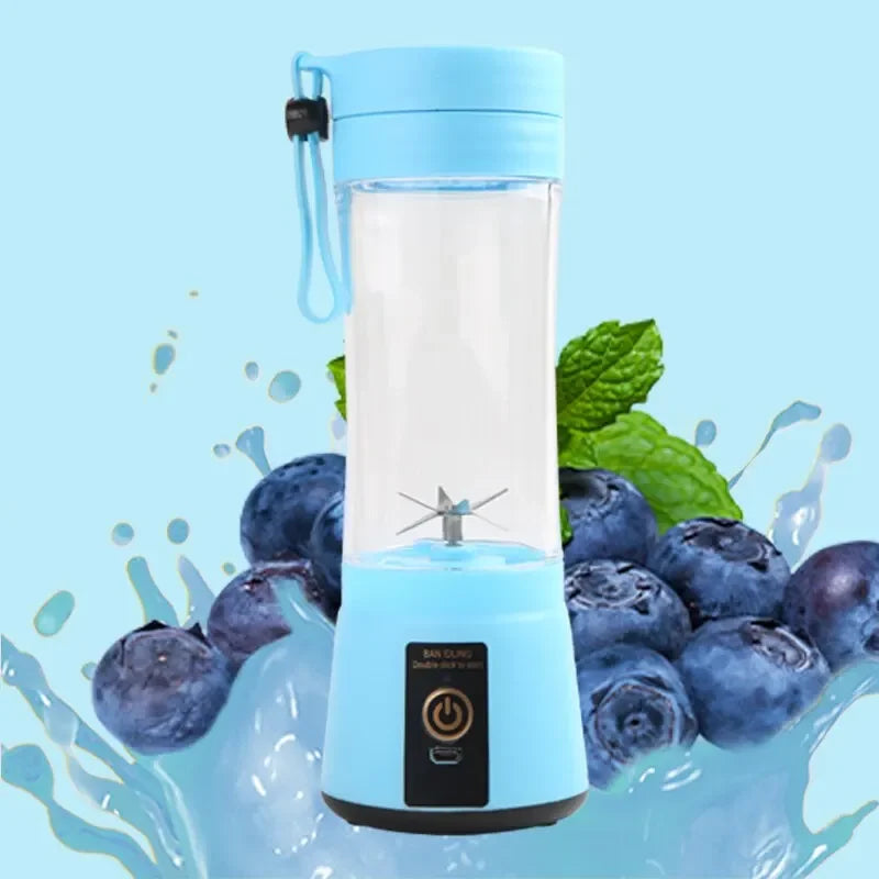 USB Aufladbare Elektrische Entsafter Tasse 6 Klingen Mini Tragbarer Mixer Fruchtsaftpresse Für Zuhause Reisen