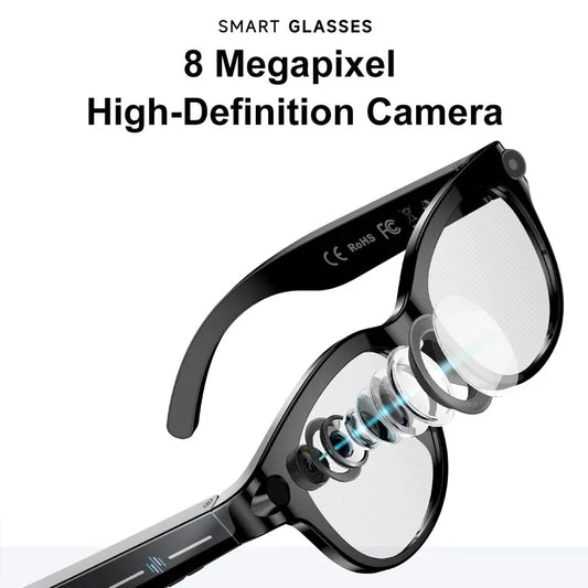 2026 AI Smart Glasses 8K Remote Control Touch Photo Camera Recording Voice Assistant Translator Wireless Bluetooth Sunglasses