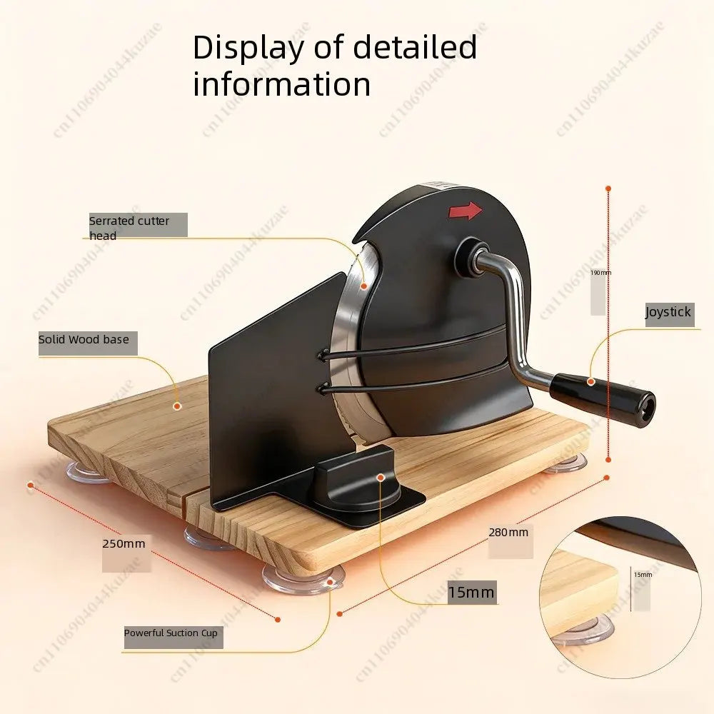 Adjustable Thickness Manual Bread Slicer - Toast Slicer for Bakery Supplies