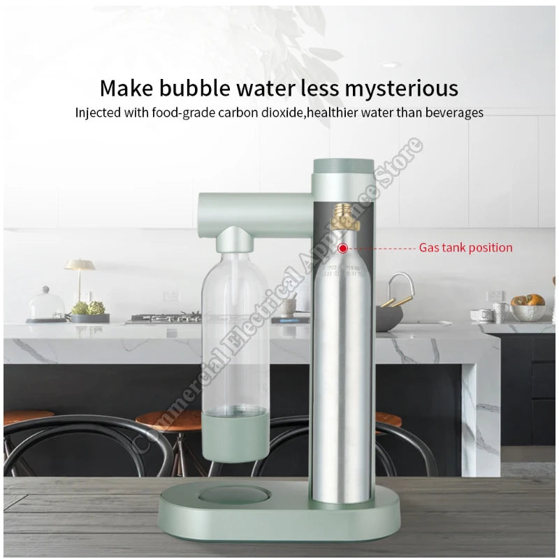Soda Machine No Electricity 1L Bubble Scale Marking Water Machine Homemade Commercial Carbonated Beverage Machine Soda Machine