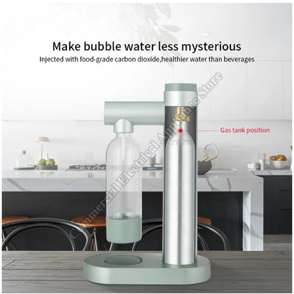 Soda Machine No Electricity 1L Bubble Scale Marking Water Machine Homemade Commercial Carbonated Beverage Machine Soda Machine