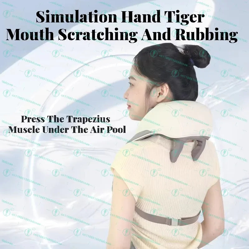 Intelligent Cordless Neck Massager Pain Relief Deep Tissue 3D Kneading Pillow Vibration Shiatsu Back Neck and Shoulder Massage