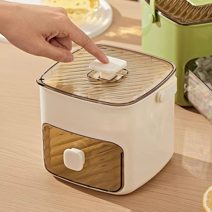 Portable Ice Maker with Storage Drawer Ice Maker with Handle Compact Ice Maker Machine for Home Office Household & Outdoor Use
