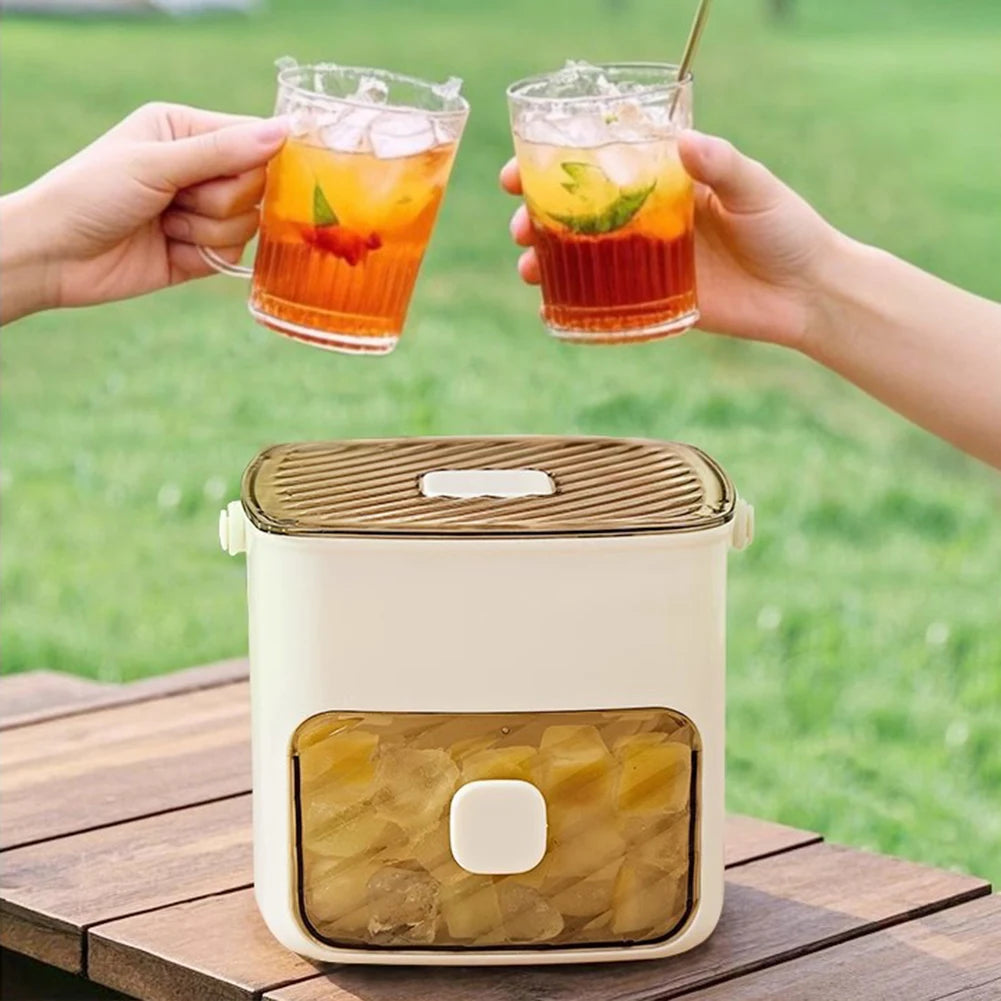 Portable Ice Maker with Storage Drawer Ice Maker with Handle Compact Ice Maker Machine for Home Office Household & Outdoor Use