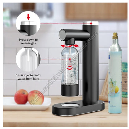 Soda Machine No Electricity 1L Bubble Scale Marking Water Machine Homemade Commercial Carbonated Beverage Machine Soda Machine