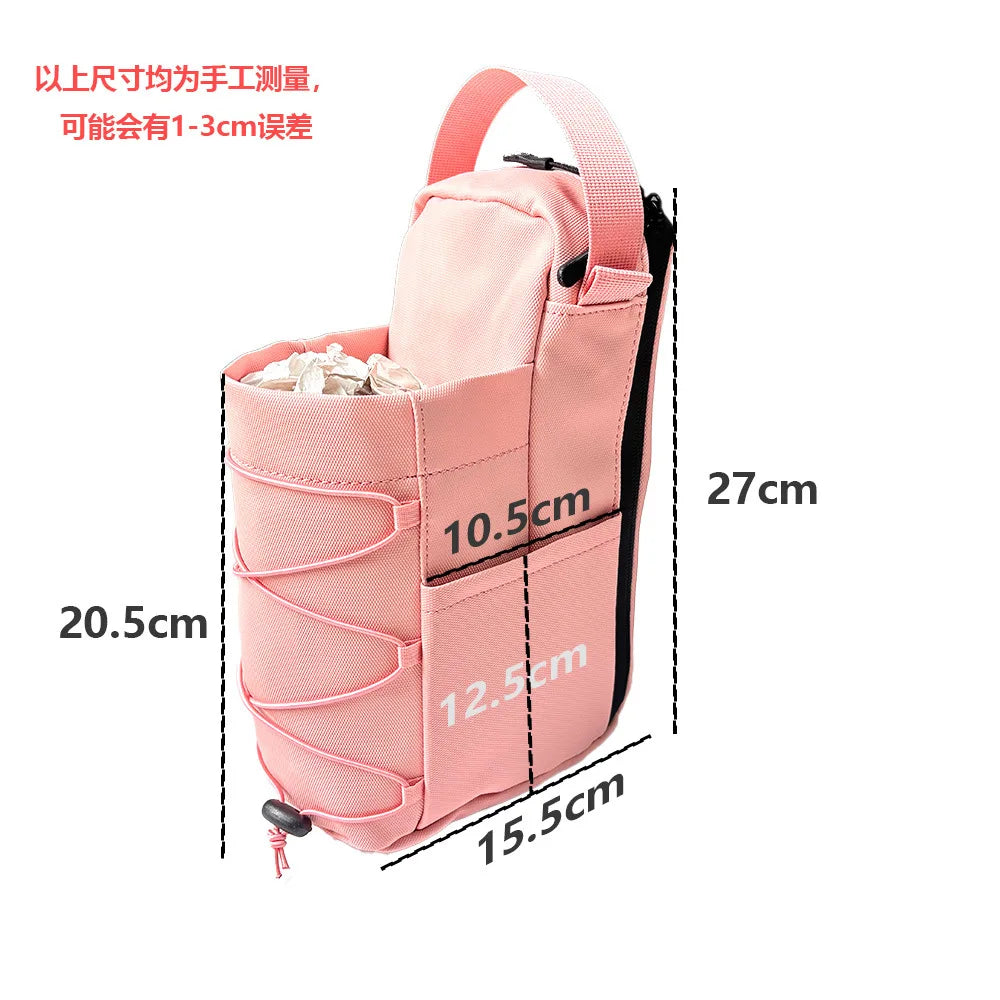 Magnetic Water Bottle Holder Bag Large Capacity Gym Sling Bag for Phone Keys Portable Crossbody Bag