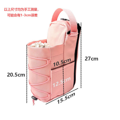 Magnetic Water Bottle Holder Bag Large Capacity Gym Sling Bag for Phone Keys Portable Crossbody Bag