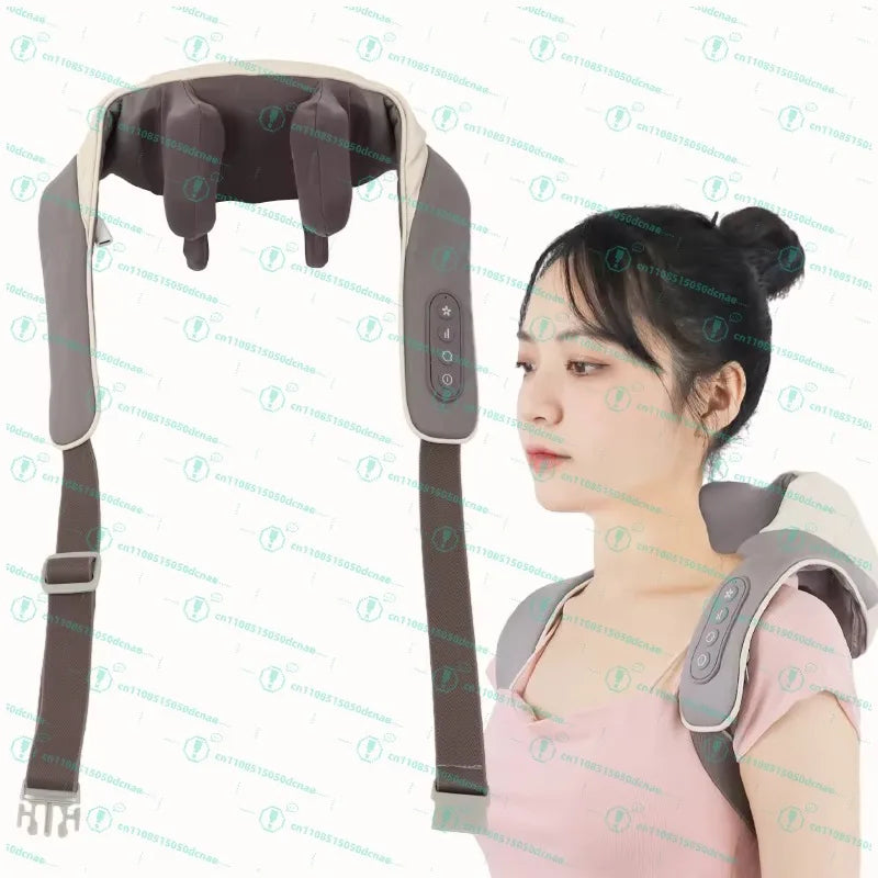 Intelligent Cordless Neck Massager Pain Relief Deep Tissue 3D Kneading Pillow Vibration Shiatsu Back Neck and Shoulder Massage