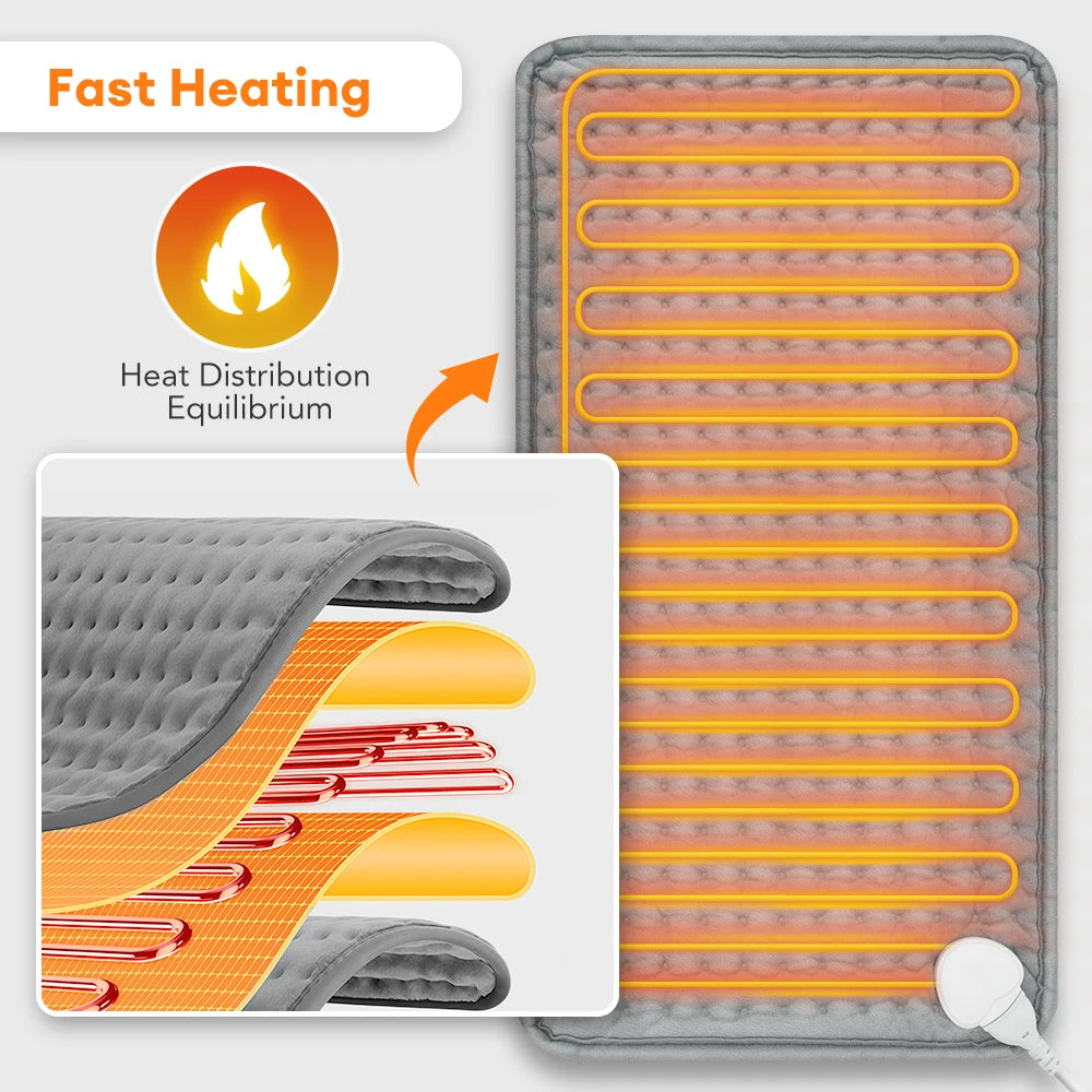 Electric Heating Pad Blanket 9 Level 4 Mode Timer Heating Pad For Shoulder Neck Back Spine Leg Winter Warm