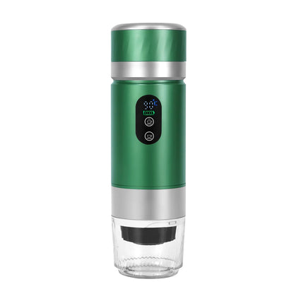 Machine à café expresso portable auto-chauffante avec écran LED, mini-machine à café chaud et froid alimentée par batterie, pour la maison, le bureau et les voyages
