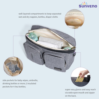 Kinderwagen-Organizer-Tasche