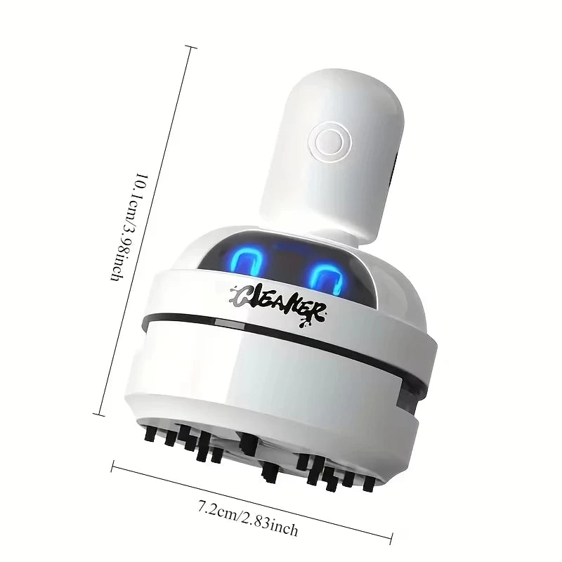 Mini Desktop Vacuum Cleaner Portable Usb Rechargeable 3speed Handheld Computer Dust Collector For Home Office Keyboards Cleaning
