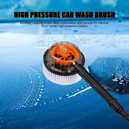 Car High Pressure Rotary Round Brush Water Cleaning Washing Brush Rigid For Karcher K2 K3 K4 K5 K6 K7 Clean Washer Appropriate