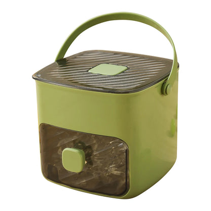Portable Ice Maker with Storage Drawer Ice Maker with Handle Compact Ice Maker Machine for Home Office Household & Outdoor Use