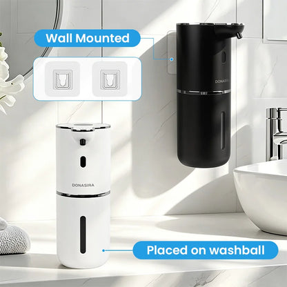 380ML Touchless HD Display 6-Levels Adjustable Foam/Liquid Control Automatic Smart Sensor Soap Dispenser Portable Shampoo Bottle