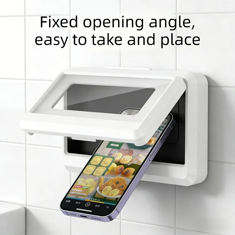 Universelle wasserdichte Handyhülle für die Dusche, IPX8 Badezimmer-Handytasche mit Touchscreen, beschlagfreier, klarer Sicht Handyhalter für Pool & Strand