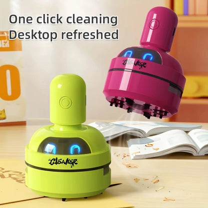 Mini Desktop Vacuum Cleaner Portable Usb Rechargeable 3speed Handheld Computer Dust Collector For Home Office Keyboards Cleaning